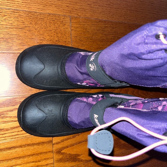 Kamik Snowbank 2 winter snow boots-girls 5Y-new in box-waterproof and warm - Picture 2 of 8